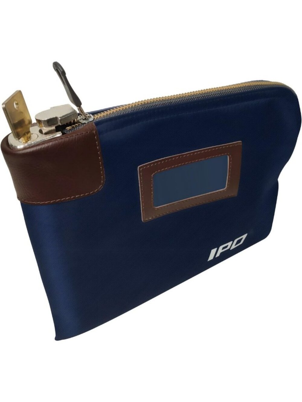 Waterproof Cash Bag with Lock & Keys, Durable Canvas Zipper Pouch for Money